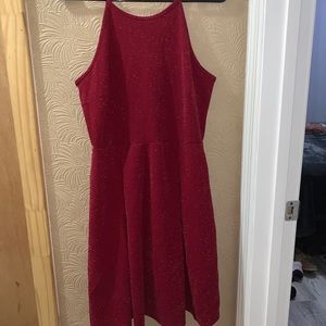 3/$15 Red sparkle dress